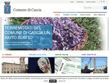 Tablet Screenshot of comune.cascia.pg.it